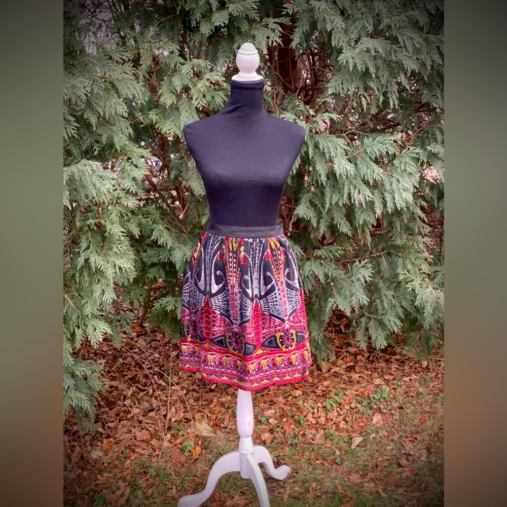 Burlapp Velvet Holiday Skirt, size L